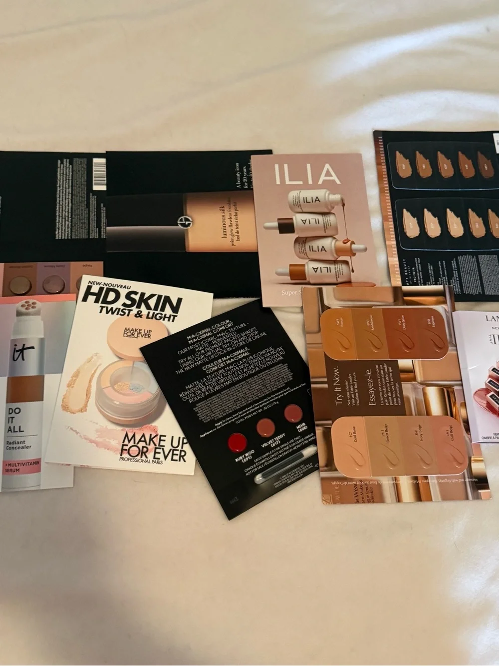 Lot of 19 Makeup Foundation Sample Size Anastasia Brow Gel x2 Sephora Fenty New